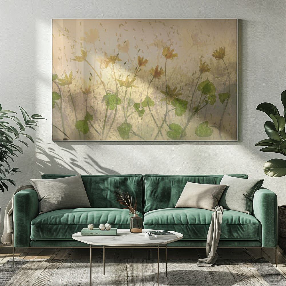 Zonnige bloemen | Canvas