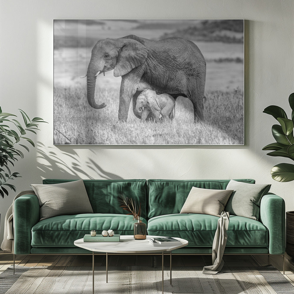 Dichtbij en beschermd blijven | Canvas