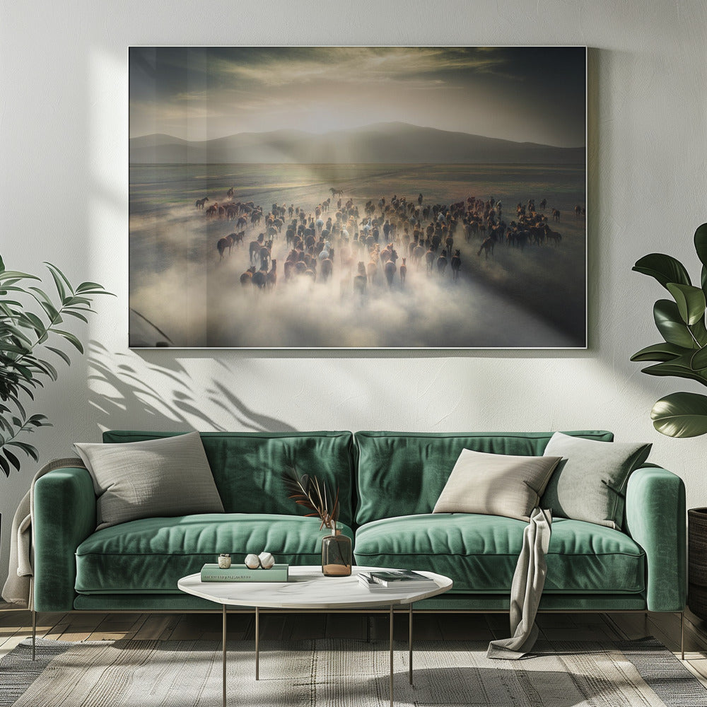 Wilde paarden | Canvas