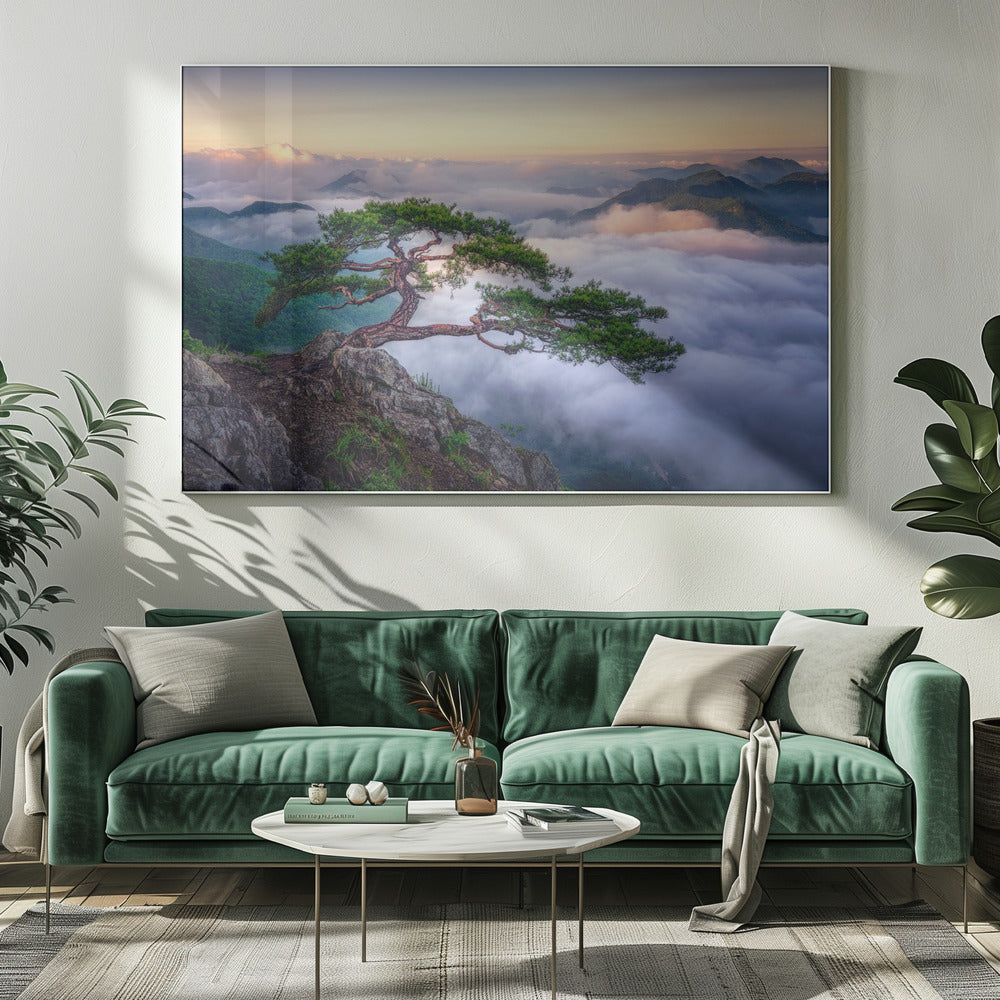 Op de rots | Canvas