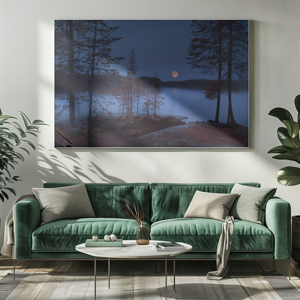 Rode Maan | Canvas