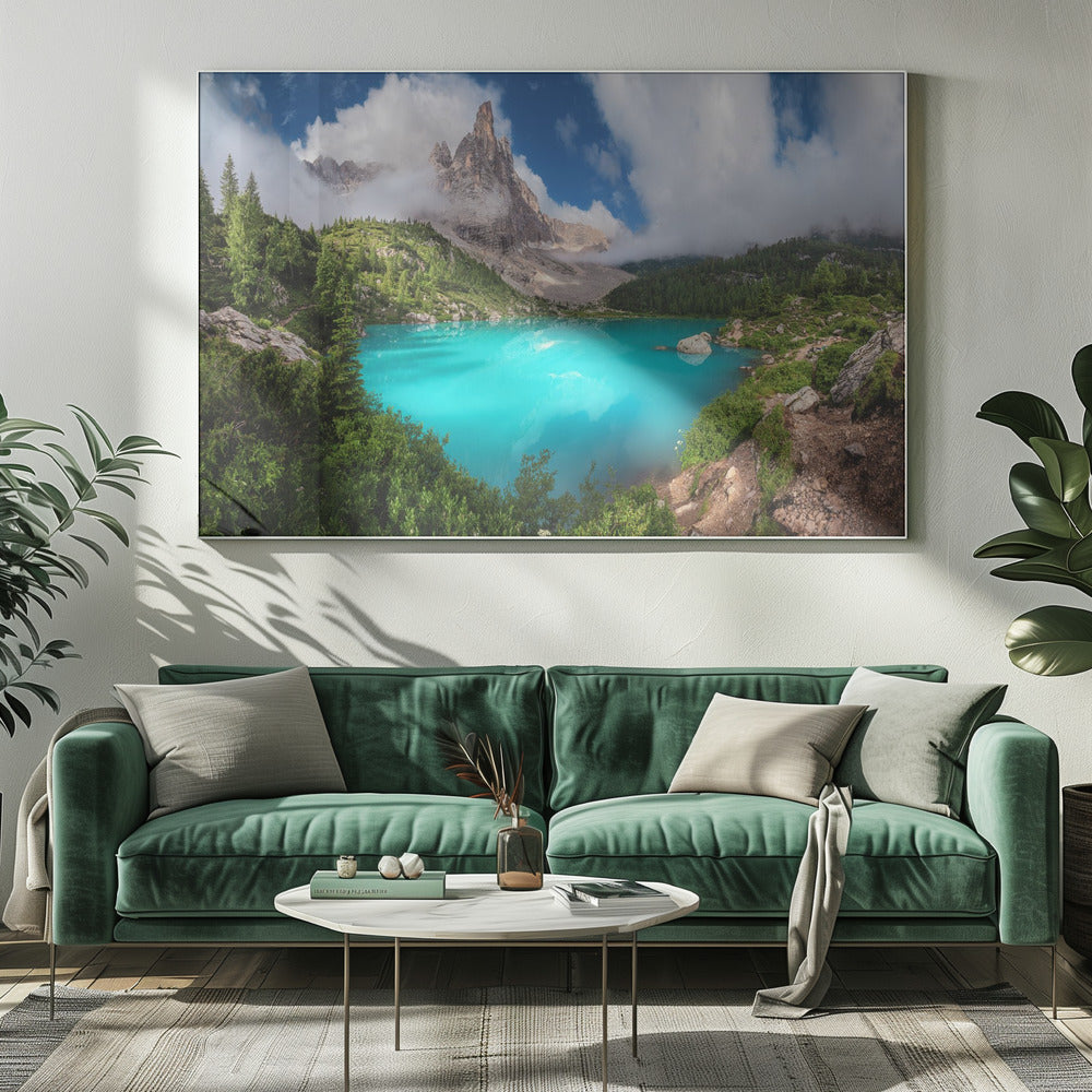 Veneto - Lago di Sorapis Panorama | Canvas