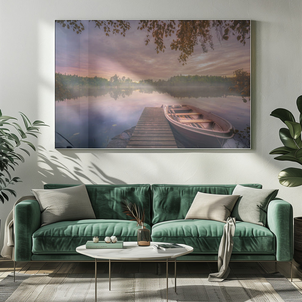 Kleurrijk meer | Canvas