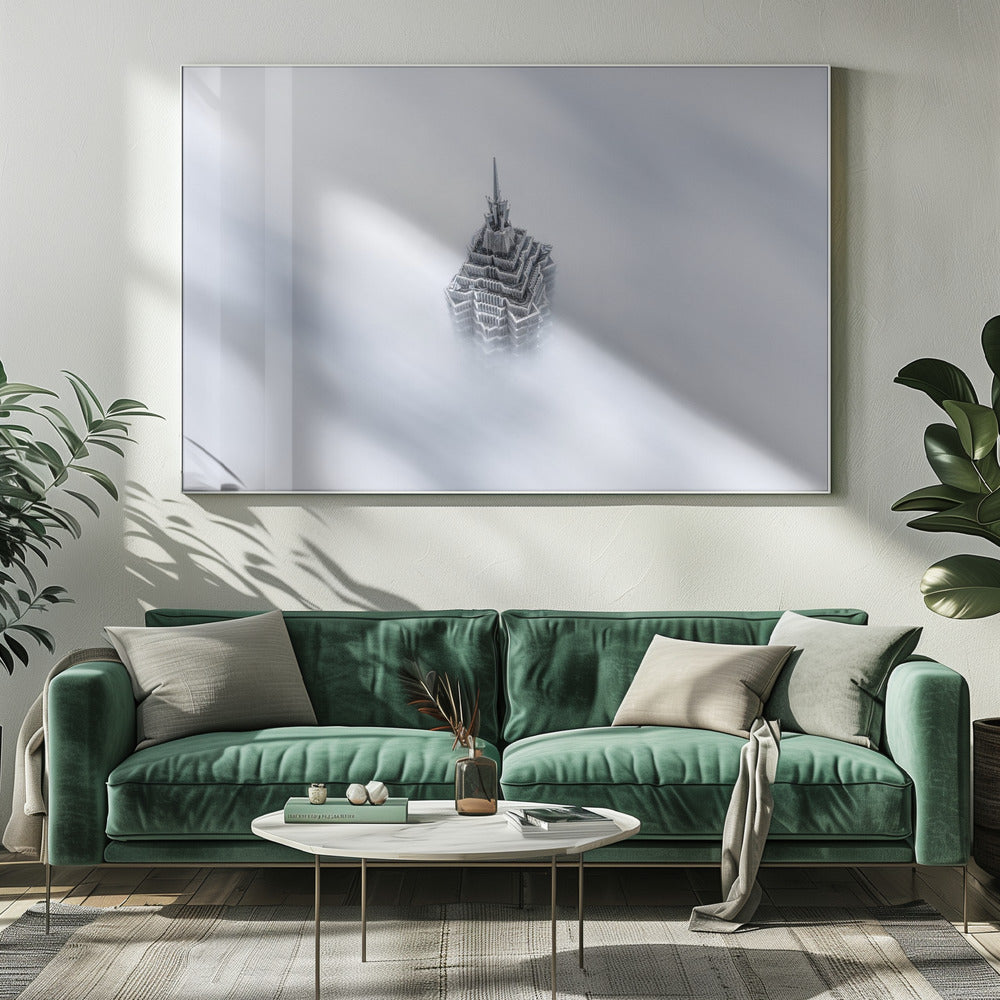 Shanghai Jinmao-toren in de wolken | Canvas