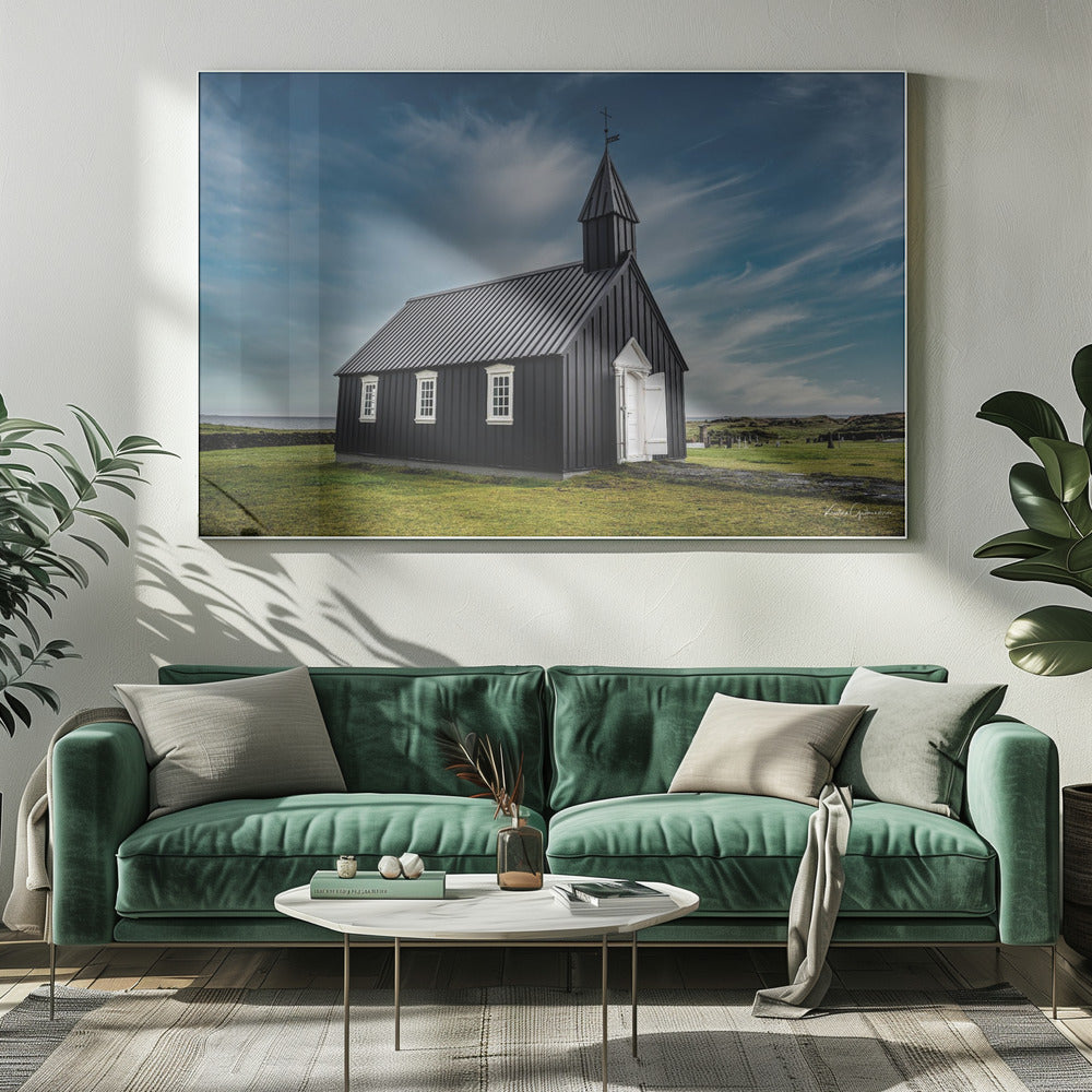 Zwarte Kerk in IJsland | Canvas