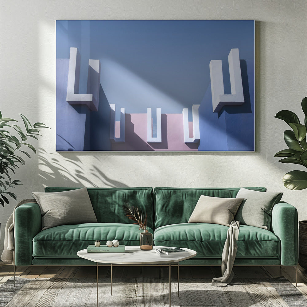 Muurschildering Rood #5 | Canvas