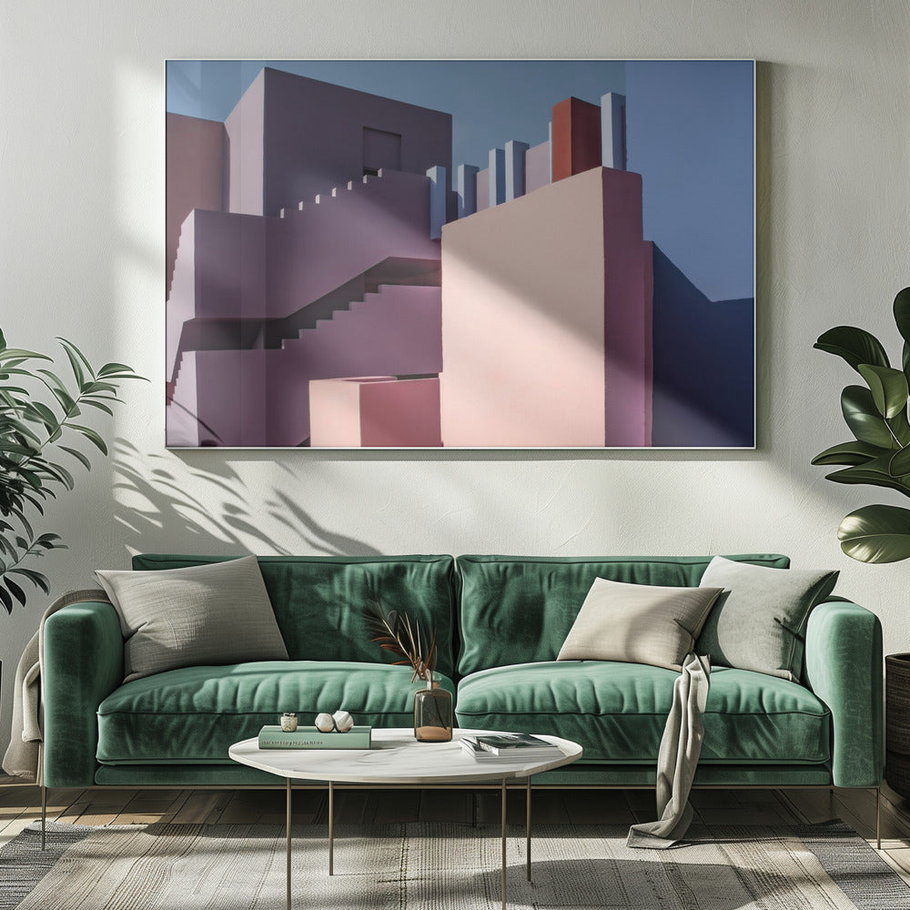 Muurschildering Rood #9 | Canvas