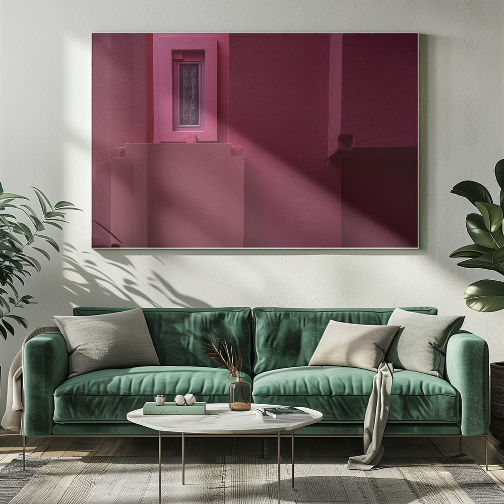 Muurschildering Rood #13 | Canvas
