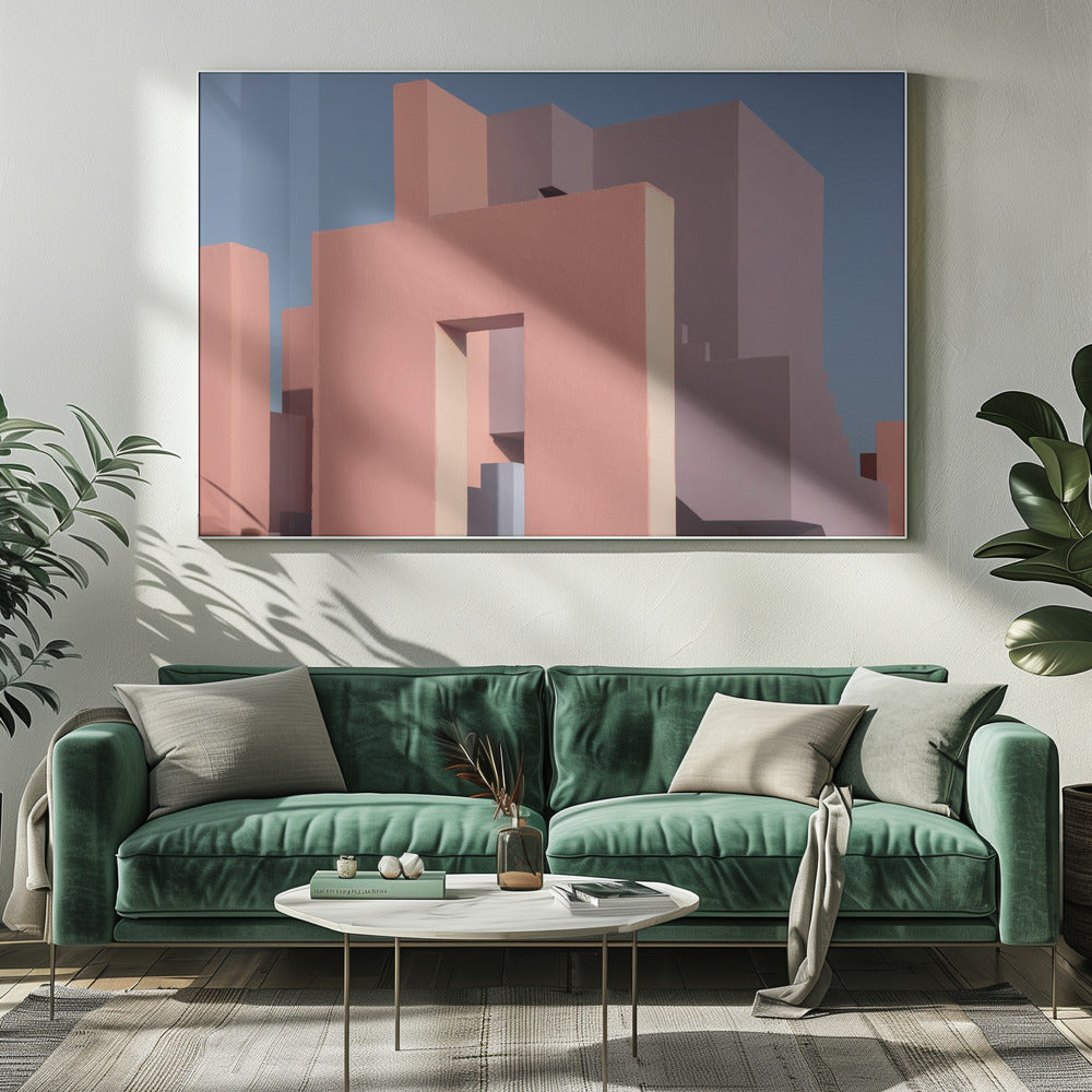 Muurschildering Rood #48 | Canvas
