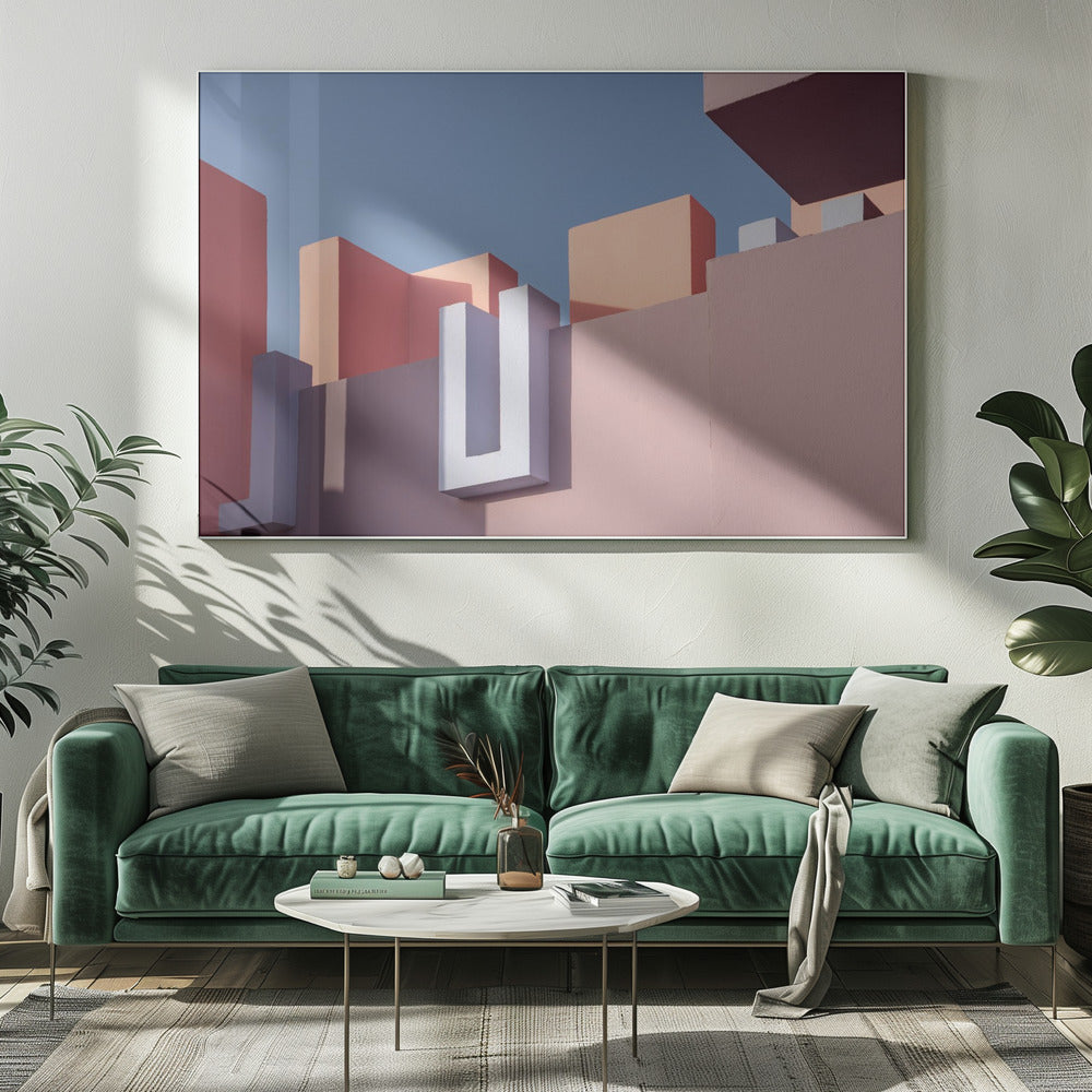 Muurschildering Rood #50 | Canvas