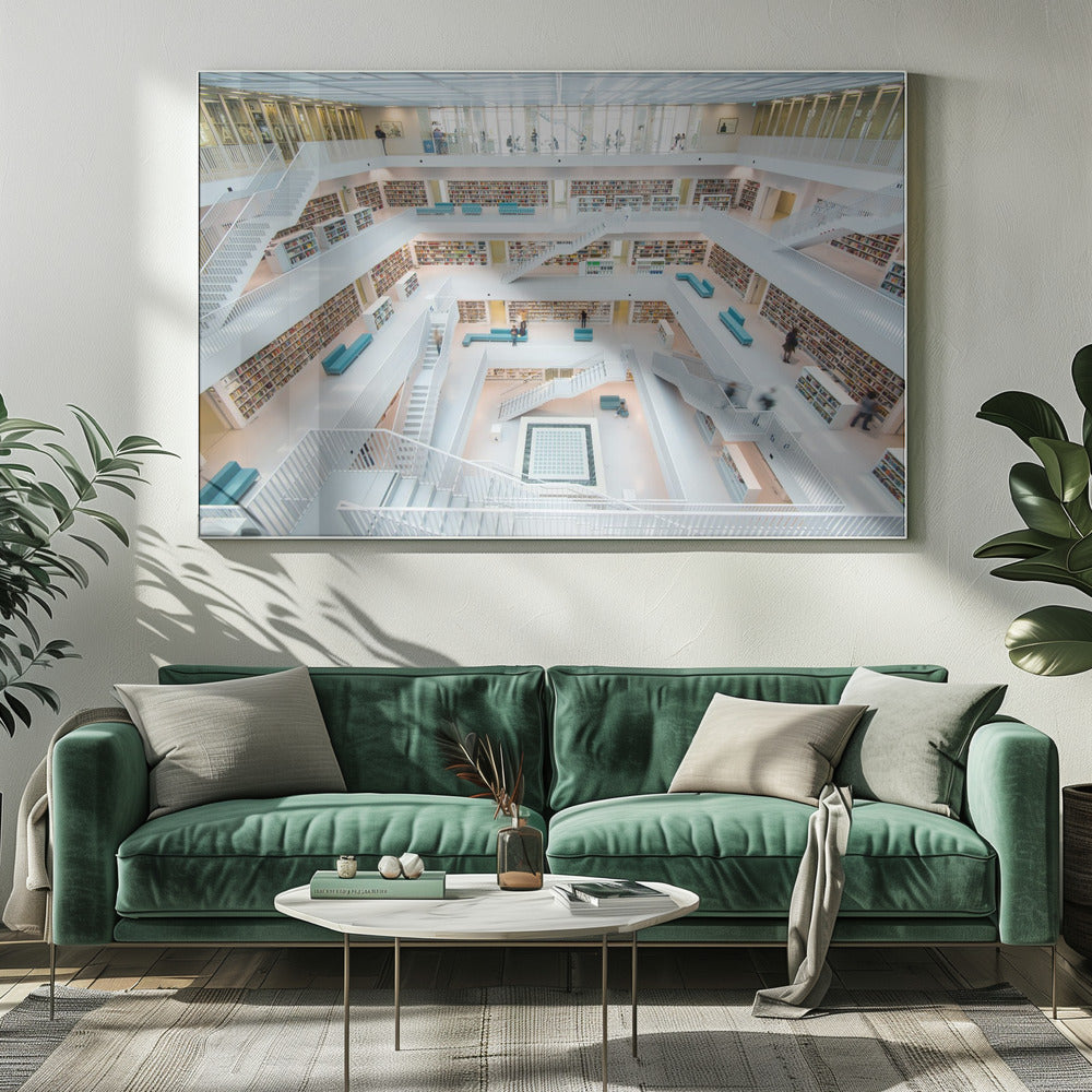 Bibliotheek Stuttgart | Canvas