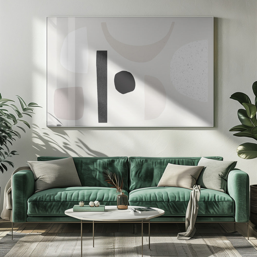 Abstracte vormen dansen | Canvas