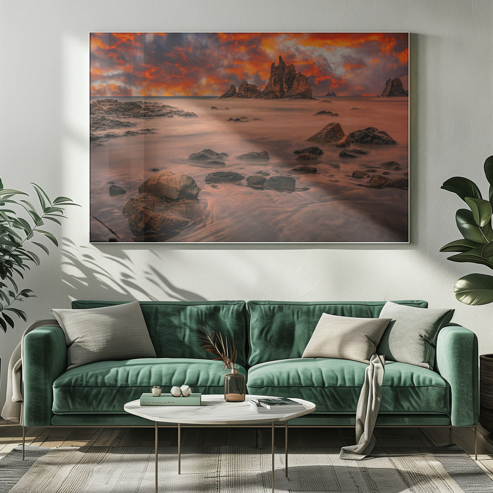 Canarische zonsondergang | Canvas