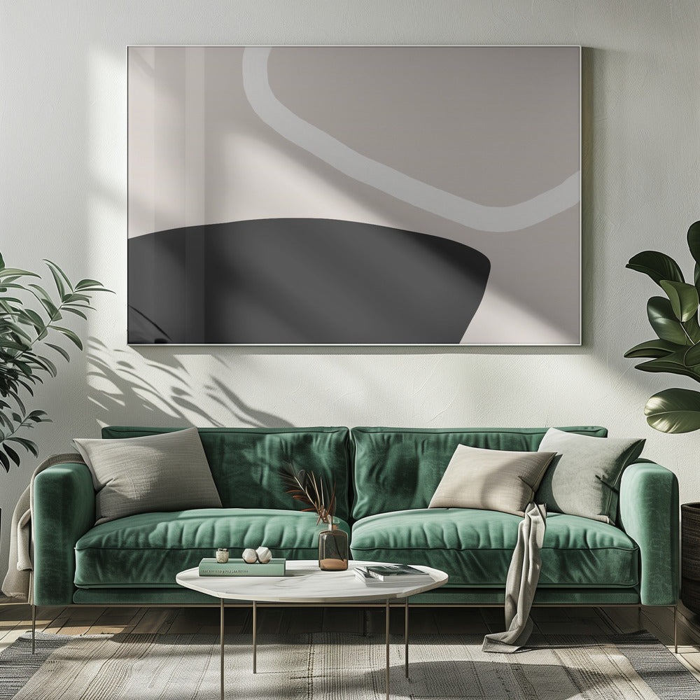 Zwart-witvormen | Canvas