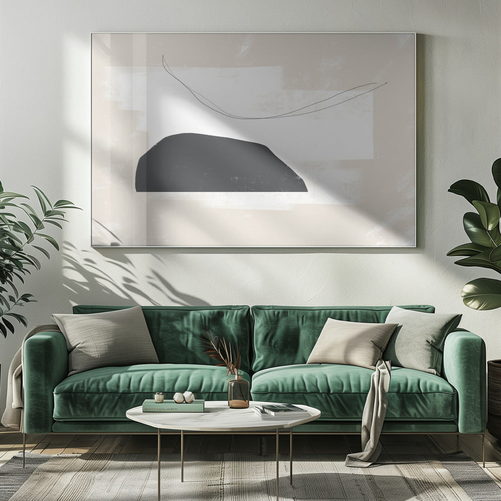 Zwarte geometrische vormen | Canvas