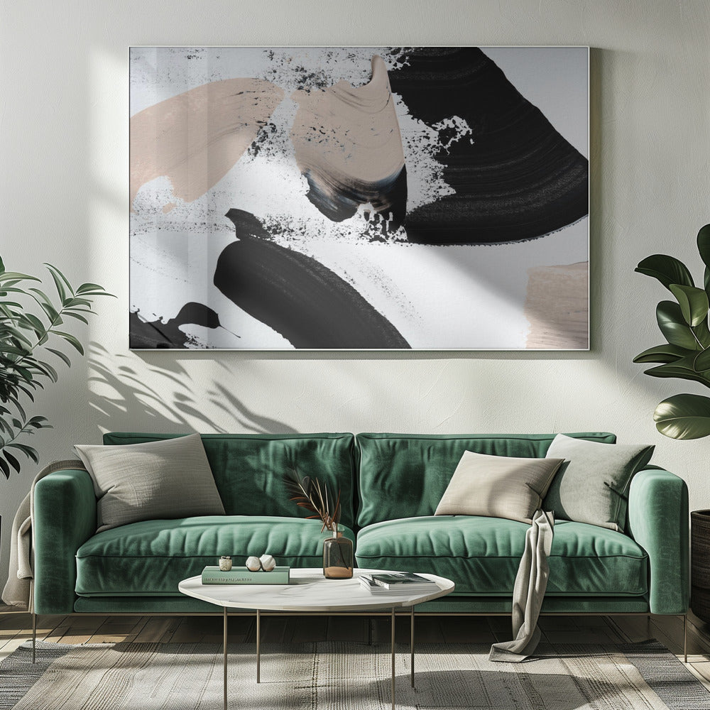 Zwart en naakt | Canvas
