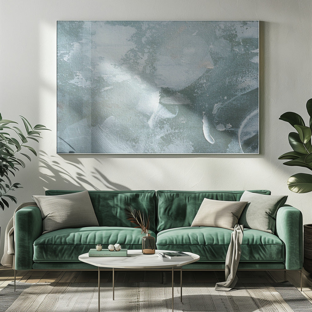 Green and White Acrylic | Canvas
