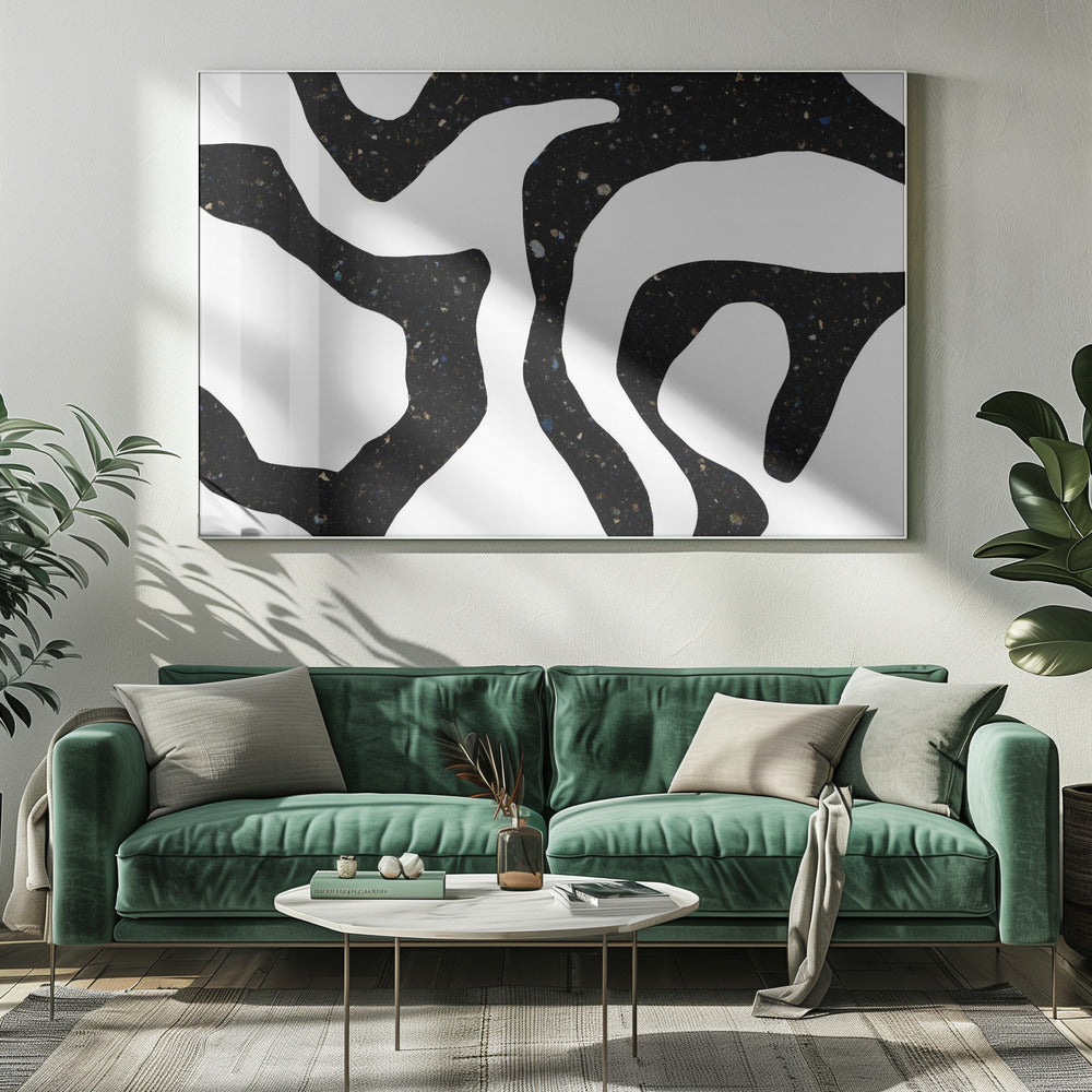 Zwarte Edelstenen | Canvas
