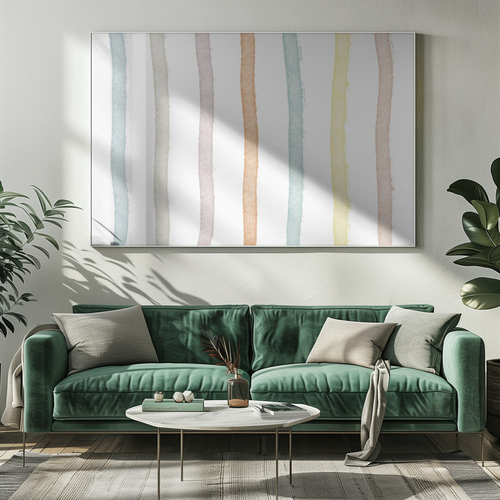 Kleurrijke lijnen | Canvas