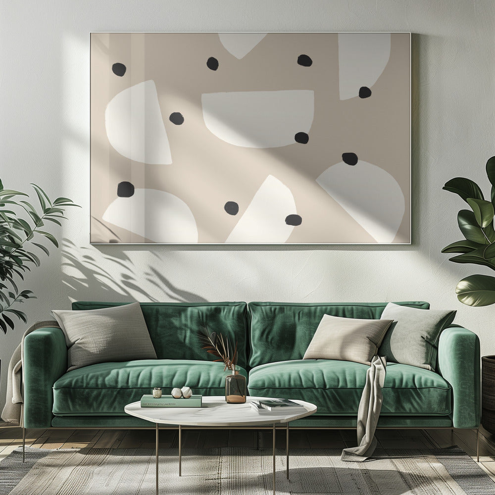 Eclipsen en stippen | Canvas