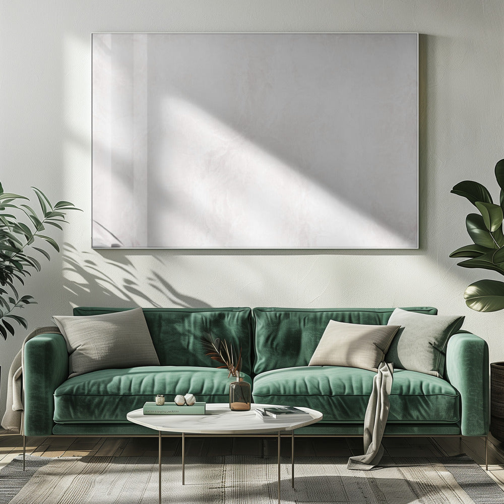 Witte en grijze adering | Canvas