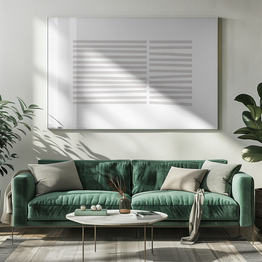 Grijze Lijnen Symfonie | Canvas