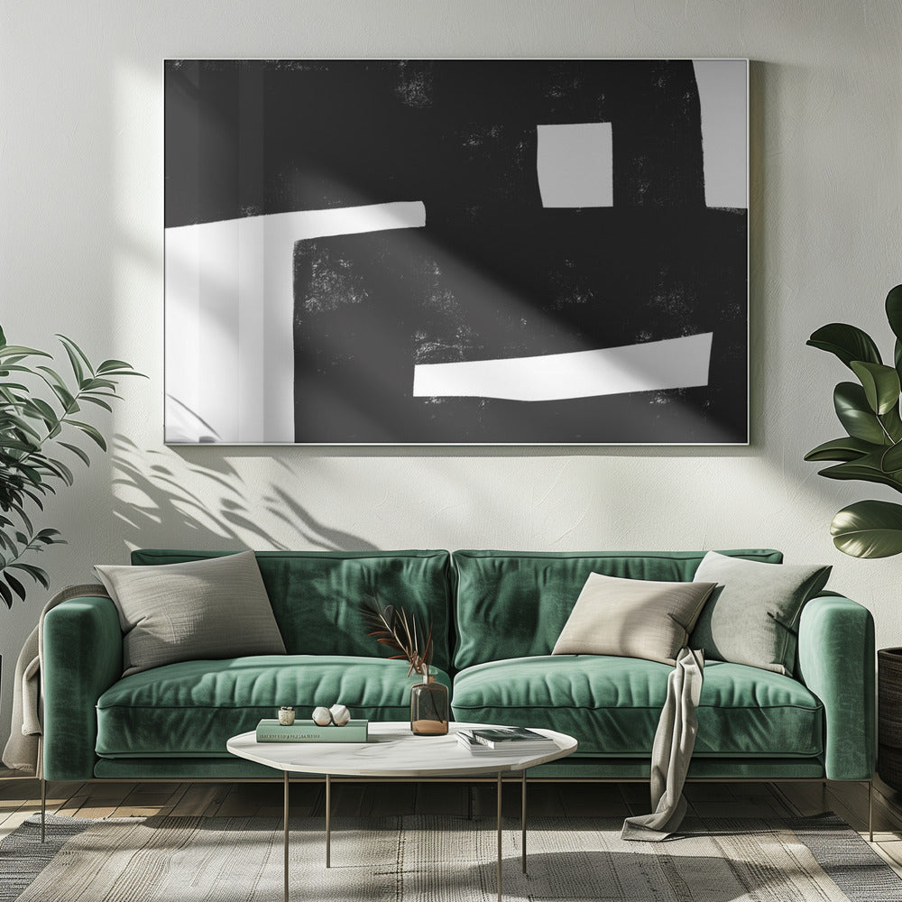 Monochrome geometrie | Canvas