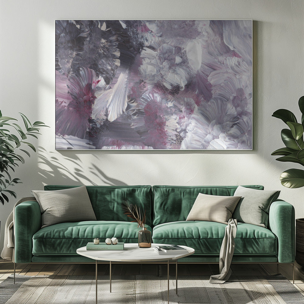 Florale impressionistische penseelstreken | Canvas