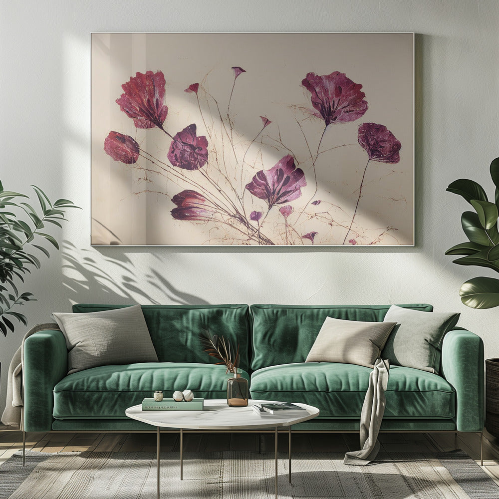 Crimson Bloom Dans | Canvas
