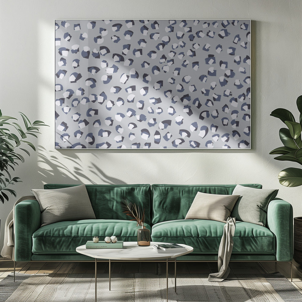 Monochrome werveling | Canvas