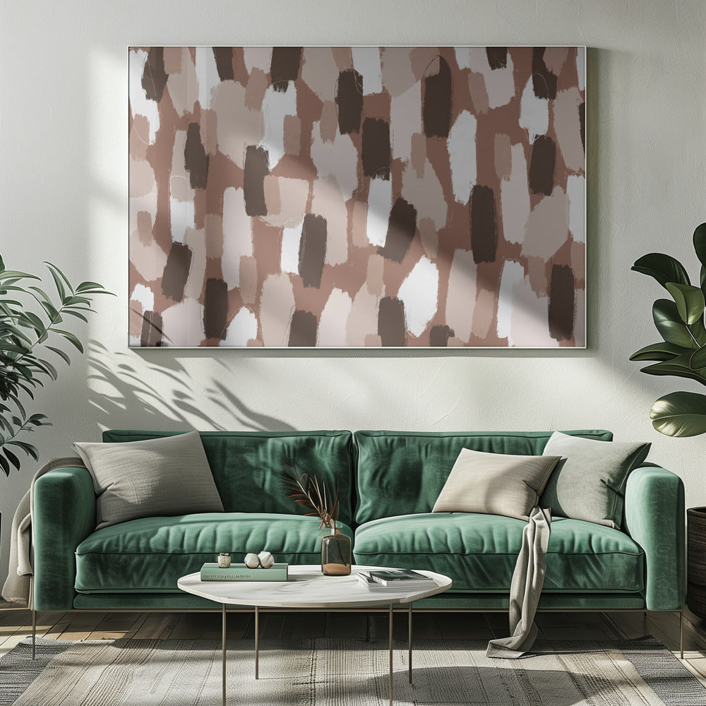 Aardse penseelstreken | Canvas