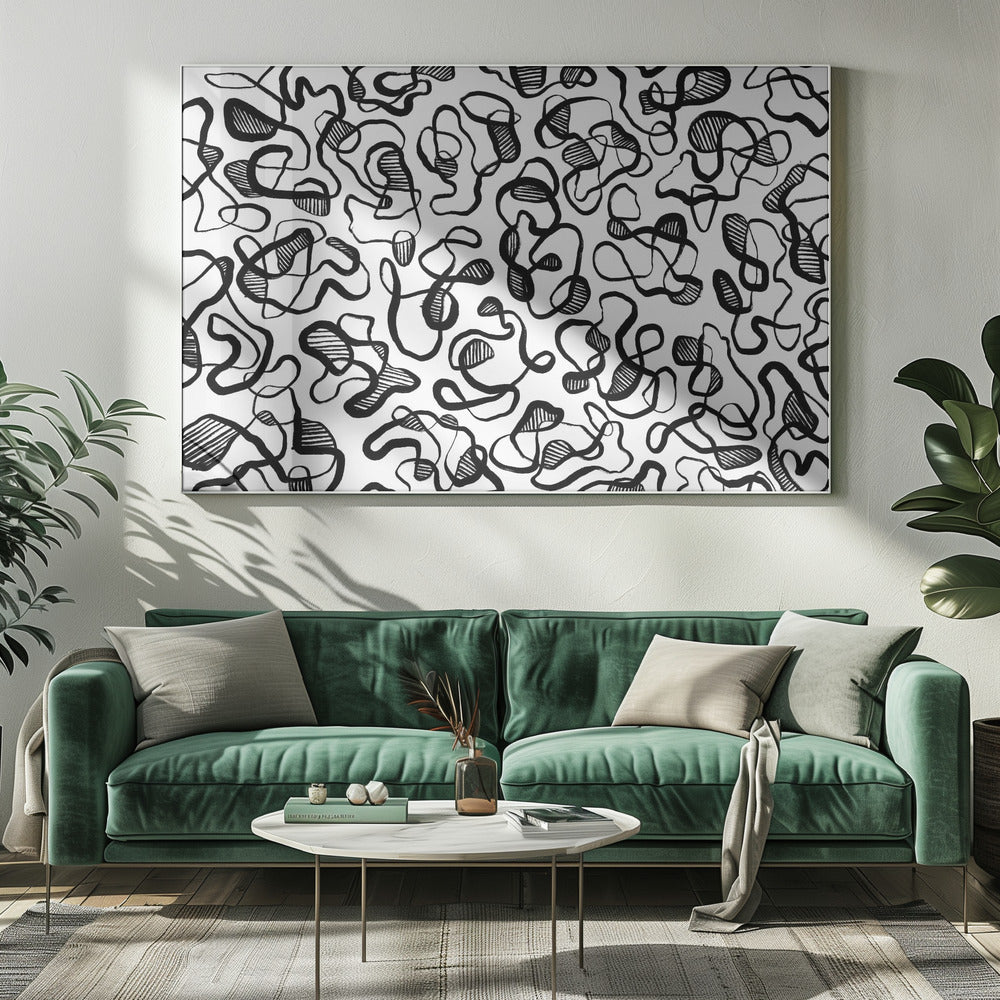 Chaotische wervelwinden | Canvas