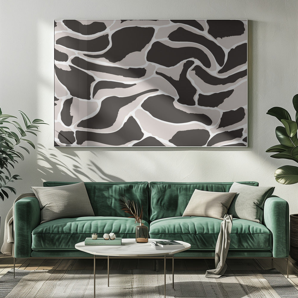 Monochrome patronen | Canvas