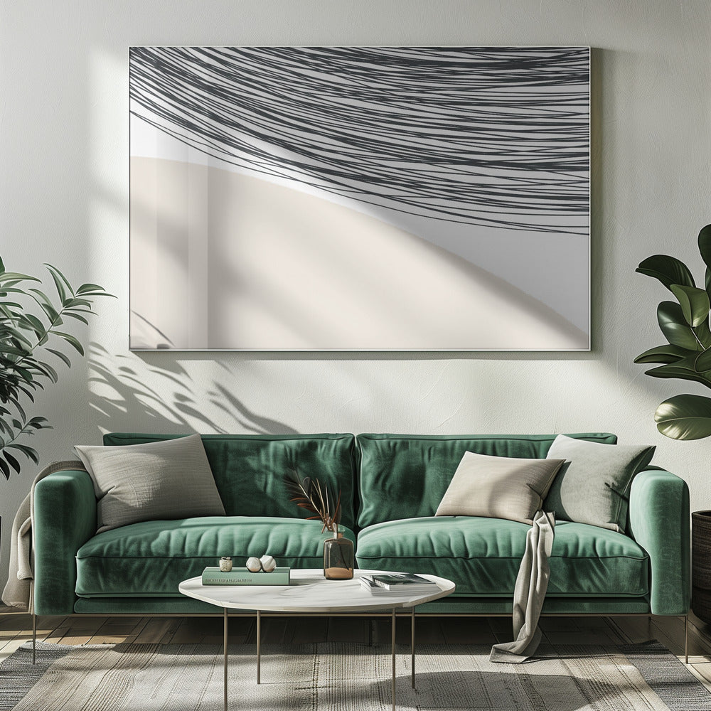 Harmonie van gebogen lijnen | Canvas