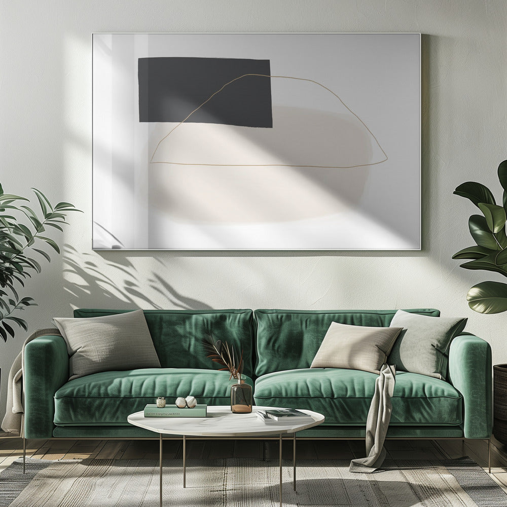 Geometrische vormen en gedempte tinten | Canvas