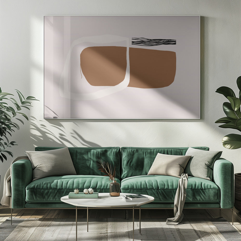 Aards minimalisme | Canvas
