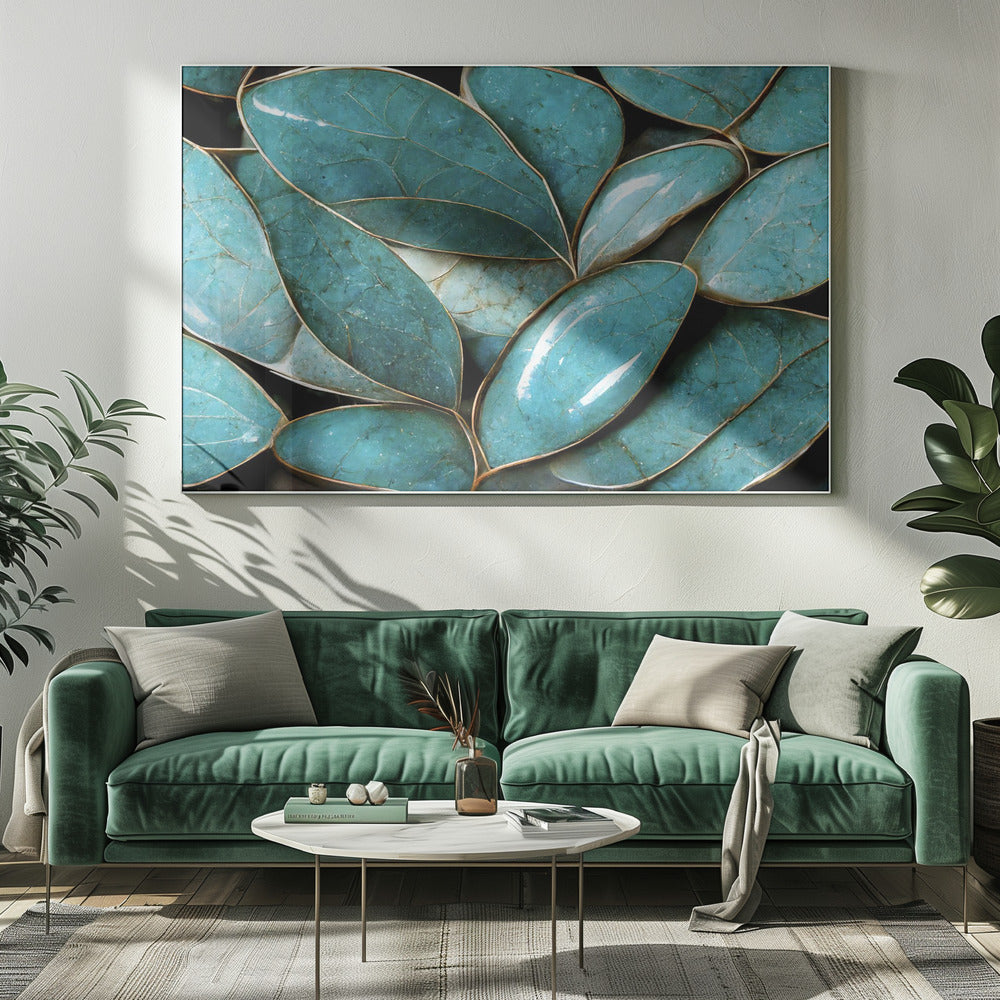 Glinsterende bladeren | Canvas