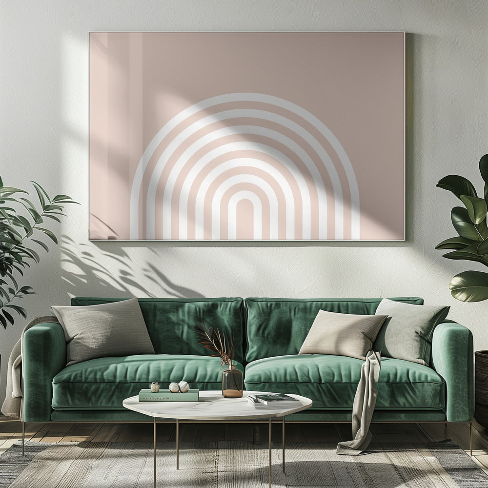 Perzik Regenboog | Canvas
