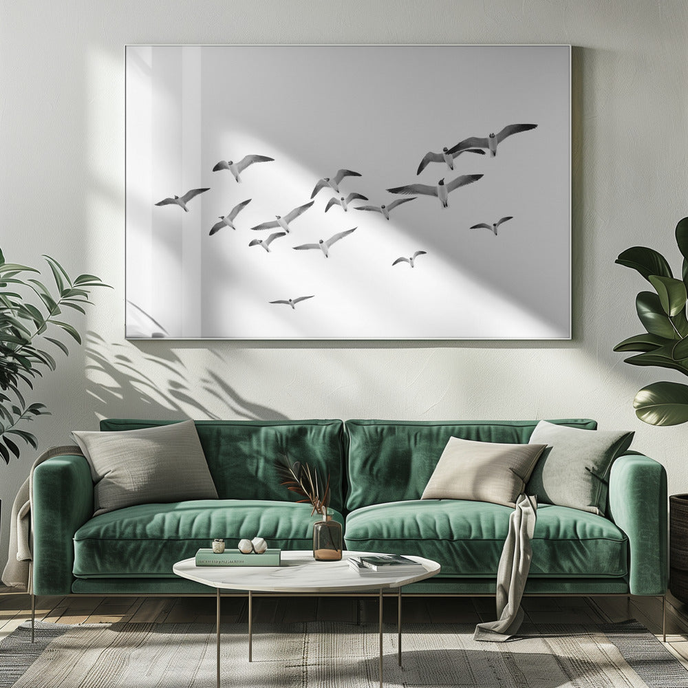 Vliegende vogels | Canvas