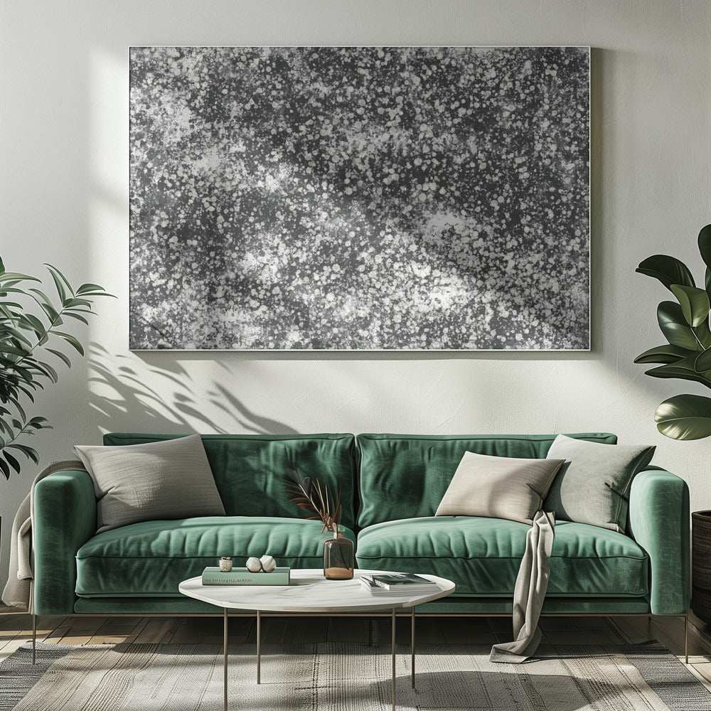 Monochroom spetterpatroon | Canvas