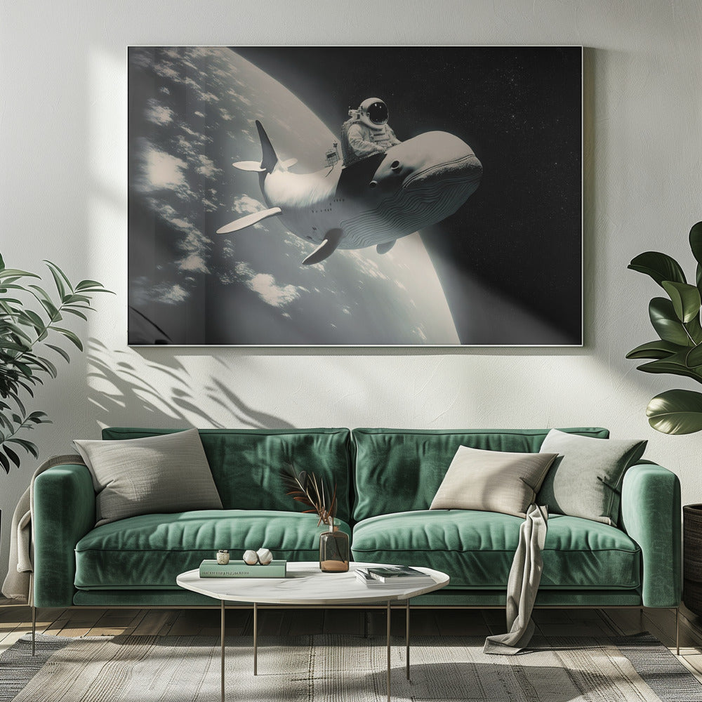 Kosmische walvistocht | Canvas