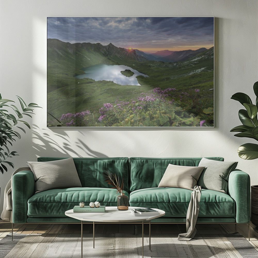 Magisch bergmeer | Canvas