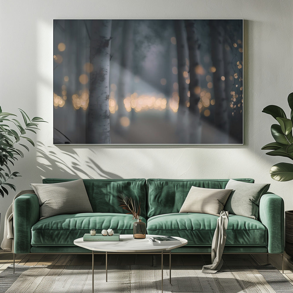 Betoverd Gloeiend Bos | Canvas