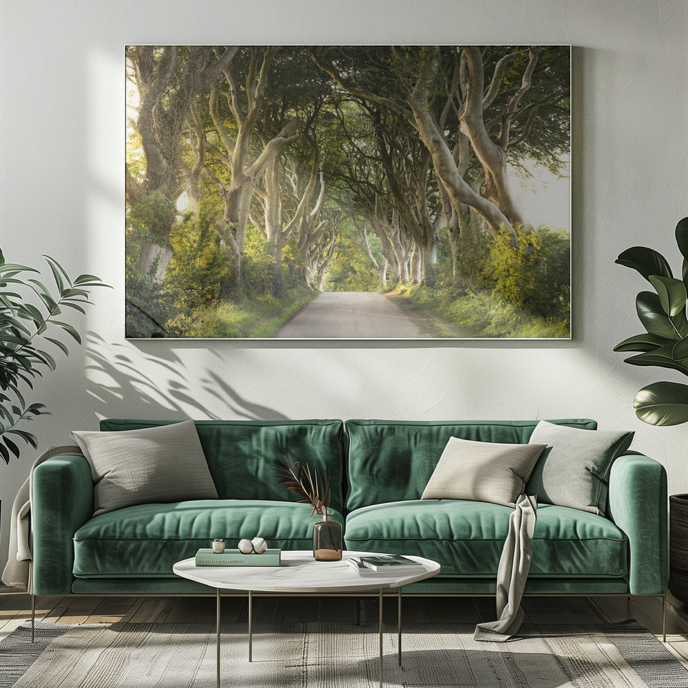 Golden Alley | Canvas
