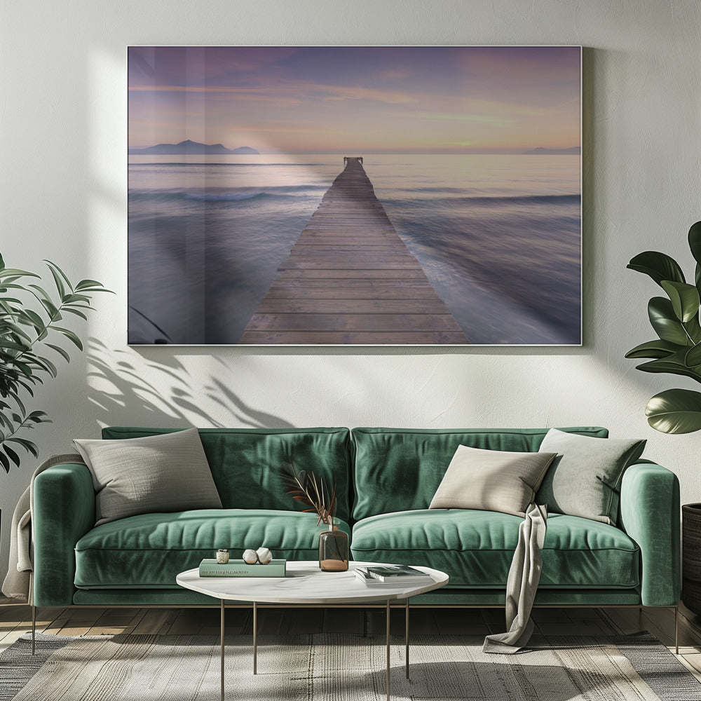 Paarse steiger | Canvas