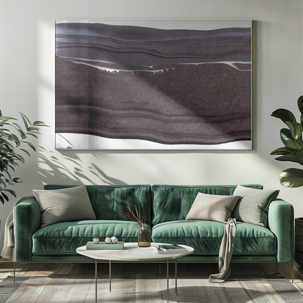 Wavy Lines With A Serene Monochrome Palette | Canvas