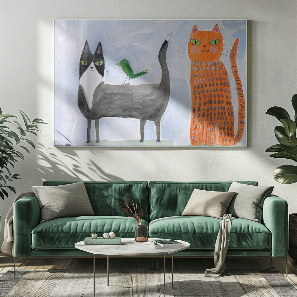 Ongewone vrienden | Canvas