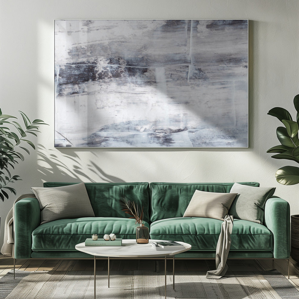 Textured Blend Of Gray And White Shades | Canvas