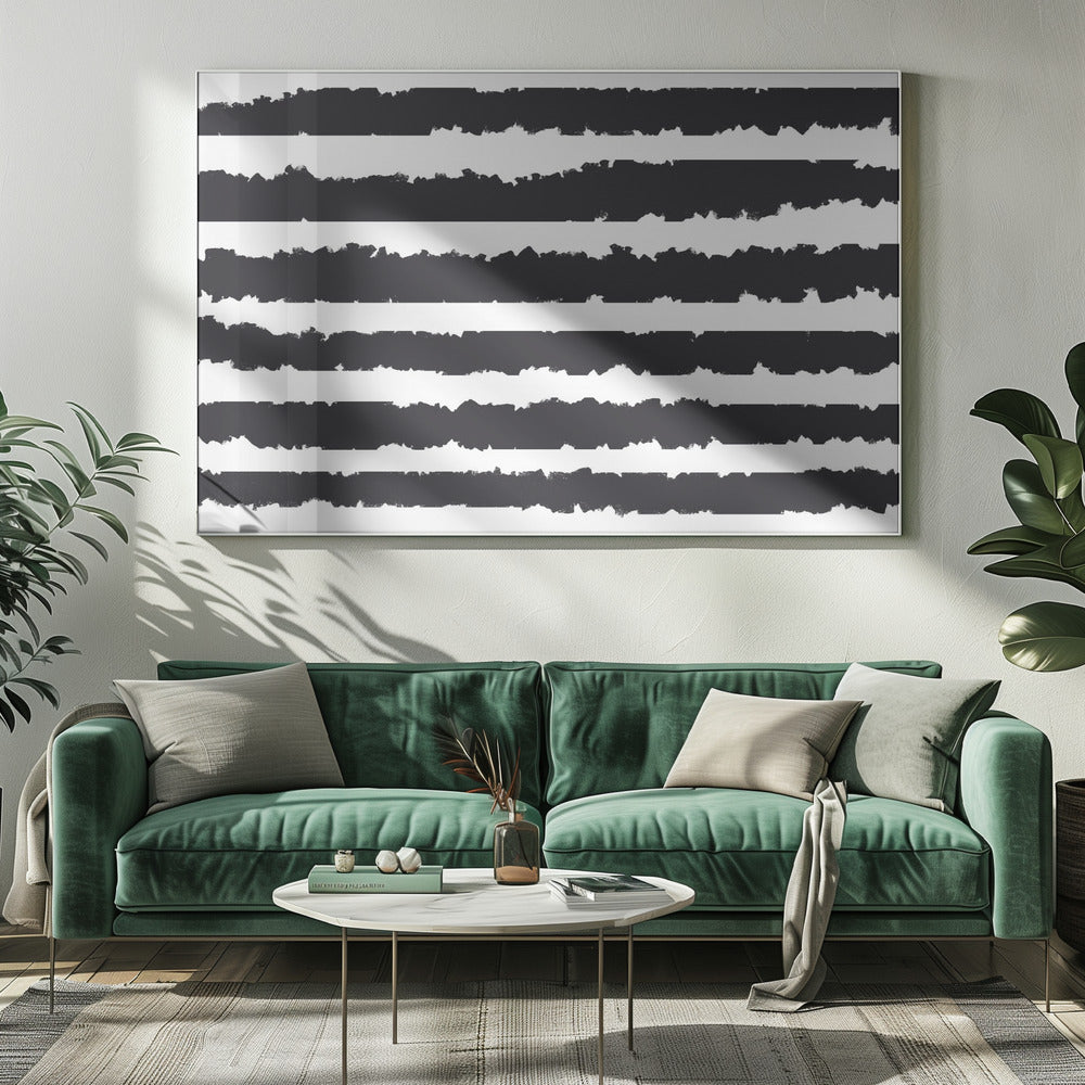 Black Lines On A White Background | Canvas