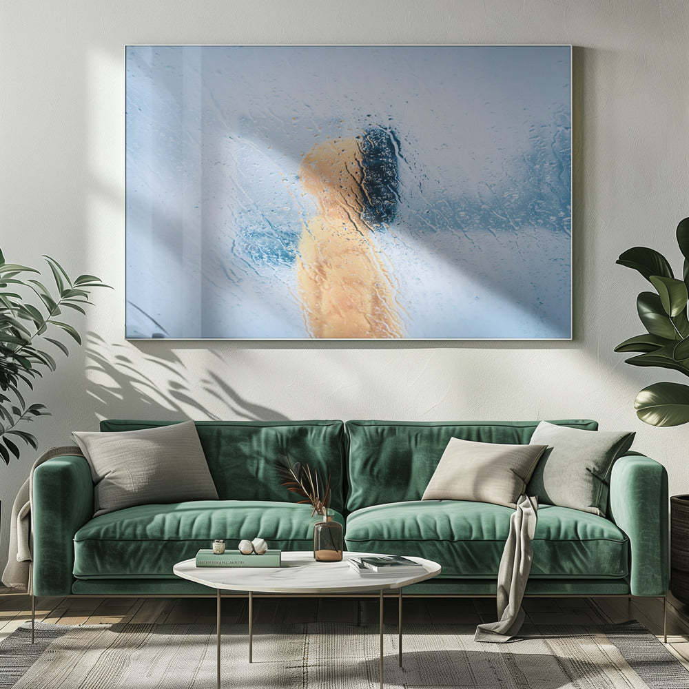 Vast op de weg | Canvas
